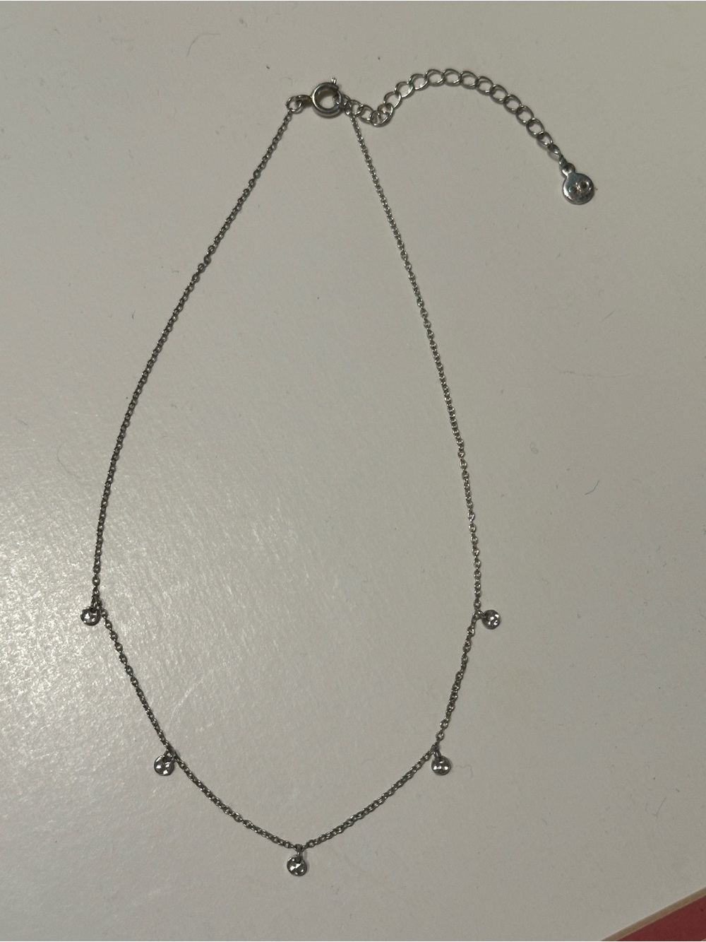 GORJANA Silver Droplet Charm Necklace